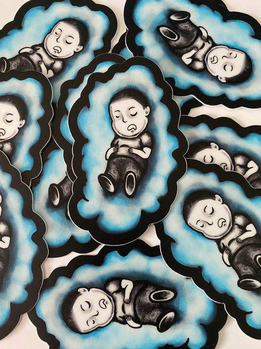 Lazy Baby Sticker